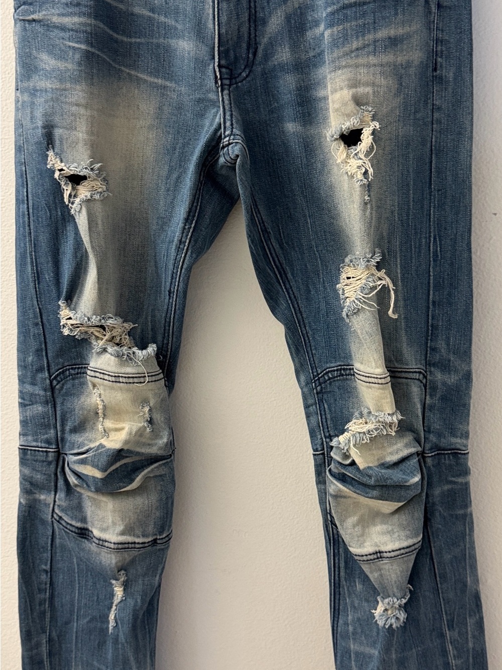 Smoke Rise Slim Ripped Blue Men’s Skinny Jeans